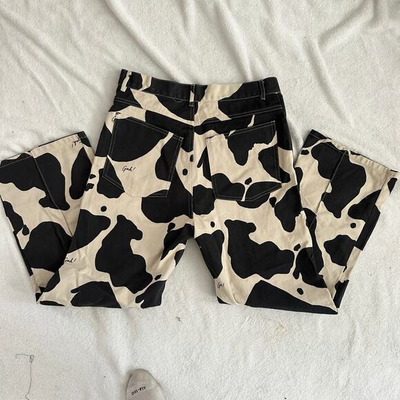 Lisa Says Gah Cow Print Robyn Jeans - Picture 1 of 10